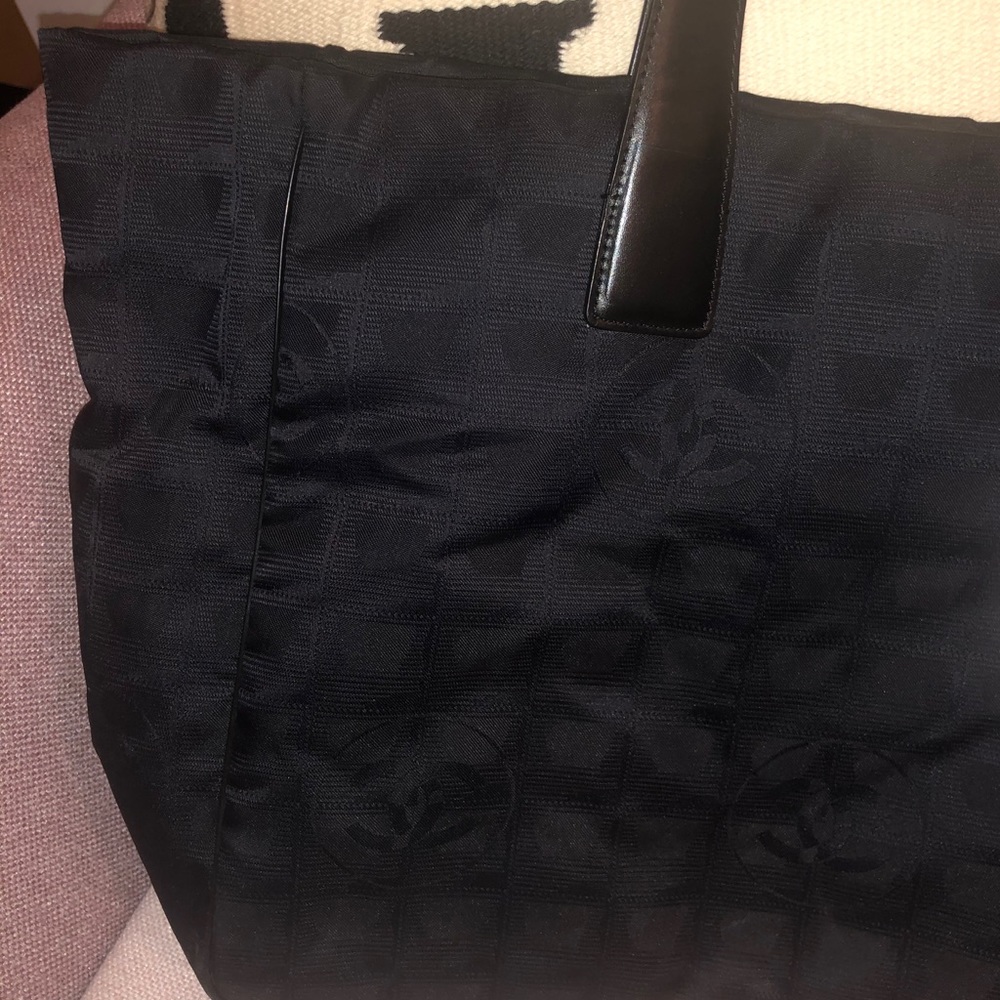 Chanel Black Travel Line Tote